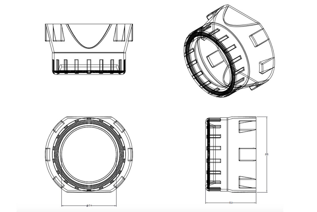 Mini Graphite | Projector Shrouds